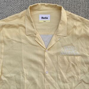 Men's Yellow Casual Button Down Shirt